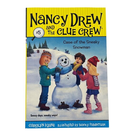 Nancy Drew Clue Crew #5 Case of the Sneaky Snowman Book by Carolyn Keene NEW - Picture 1 of 4